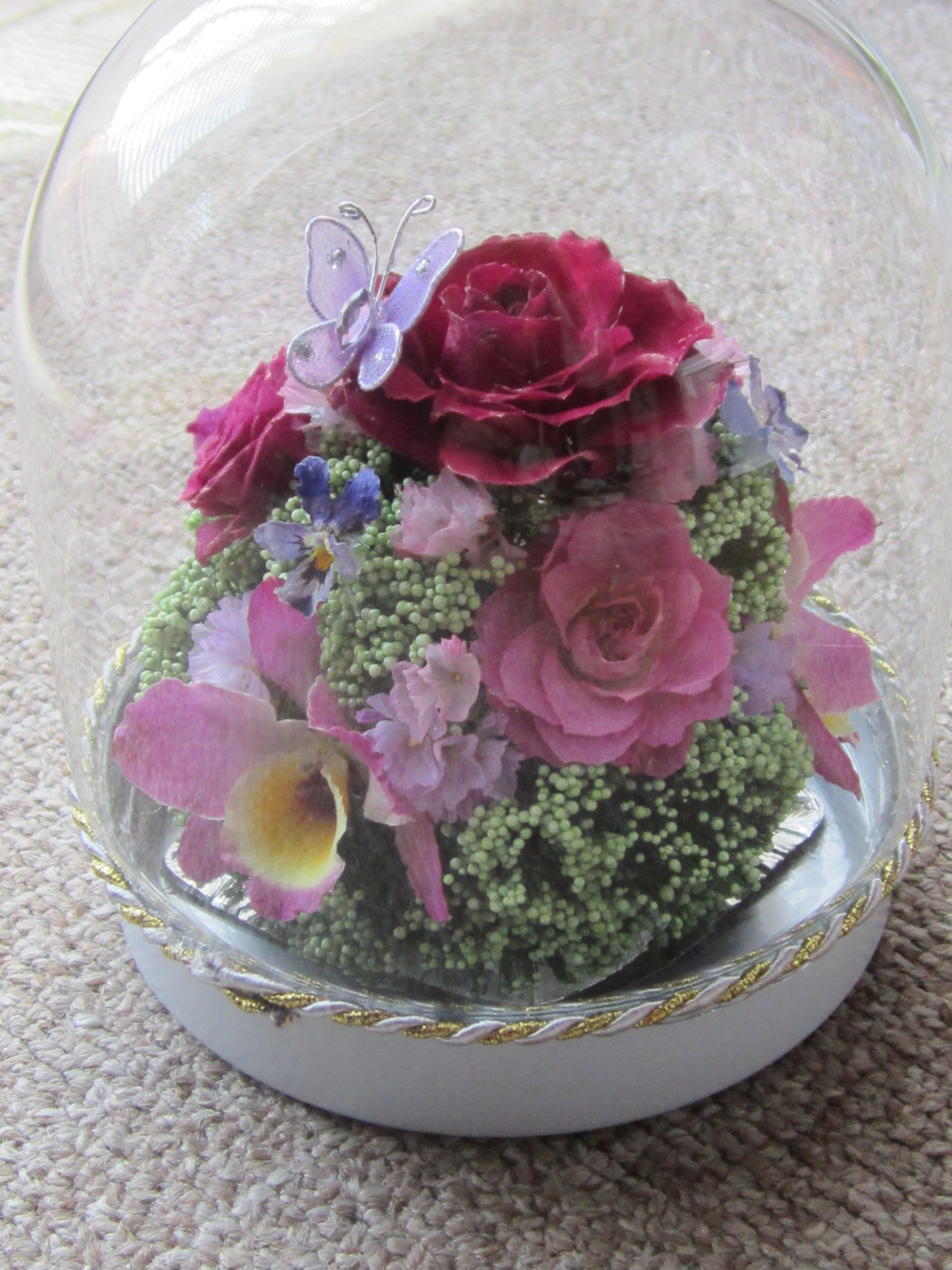 【★大感謝セール】 レカンフラワー作品: tomoの押し花日記 フラワー・リース
